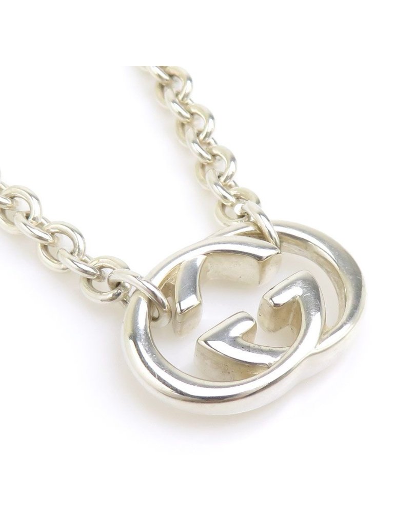 Gucci Necklace Interlocking Silver